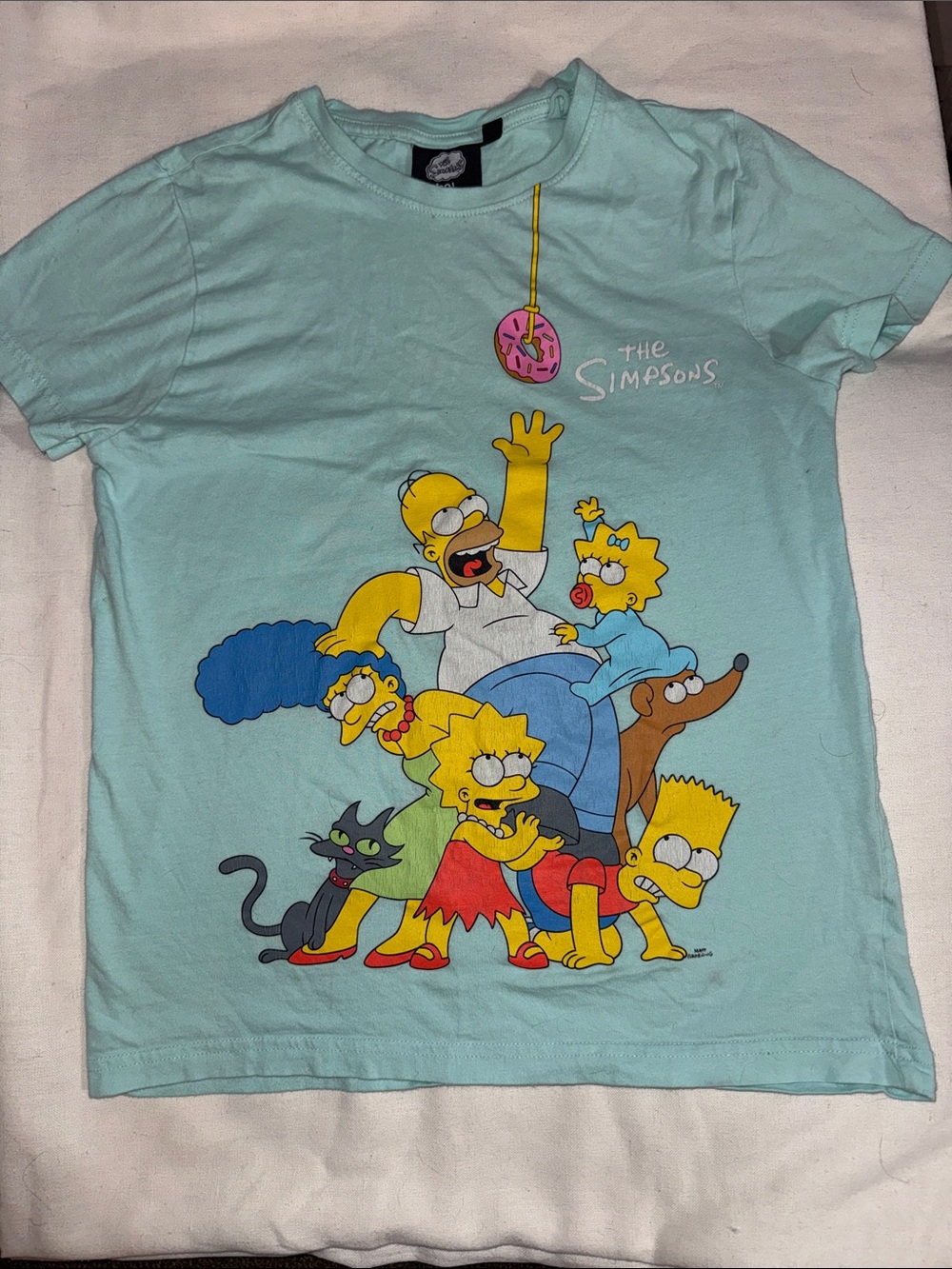 The Simpsons Kids' Graphic Tee - Light Aqua